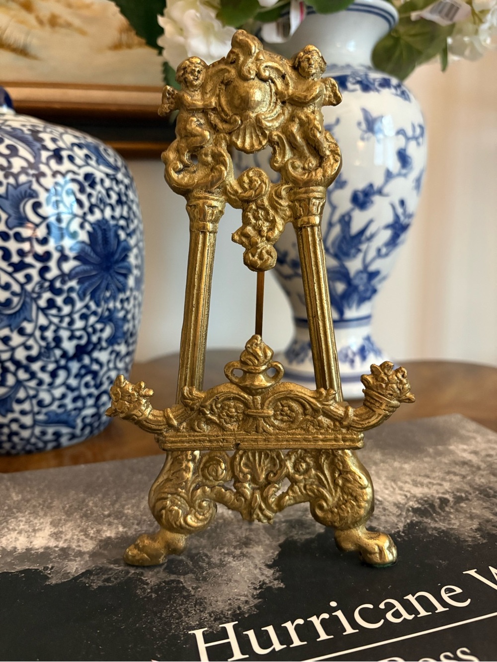 Vintage Andrea by Sadek Ornate Brass Easel - Picture 6 of 8